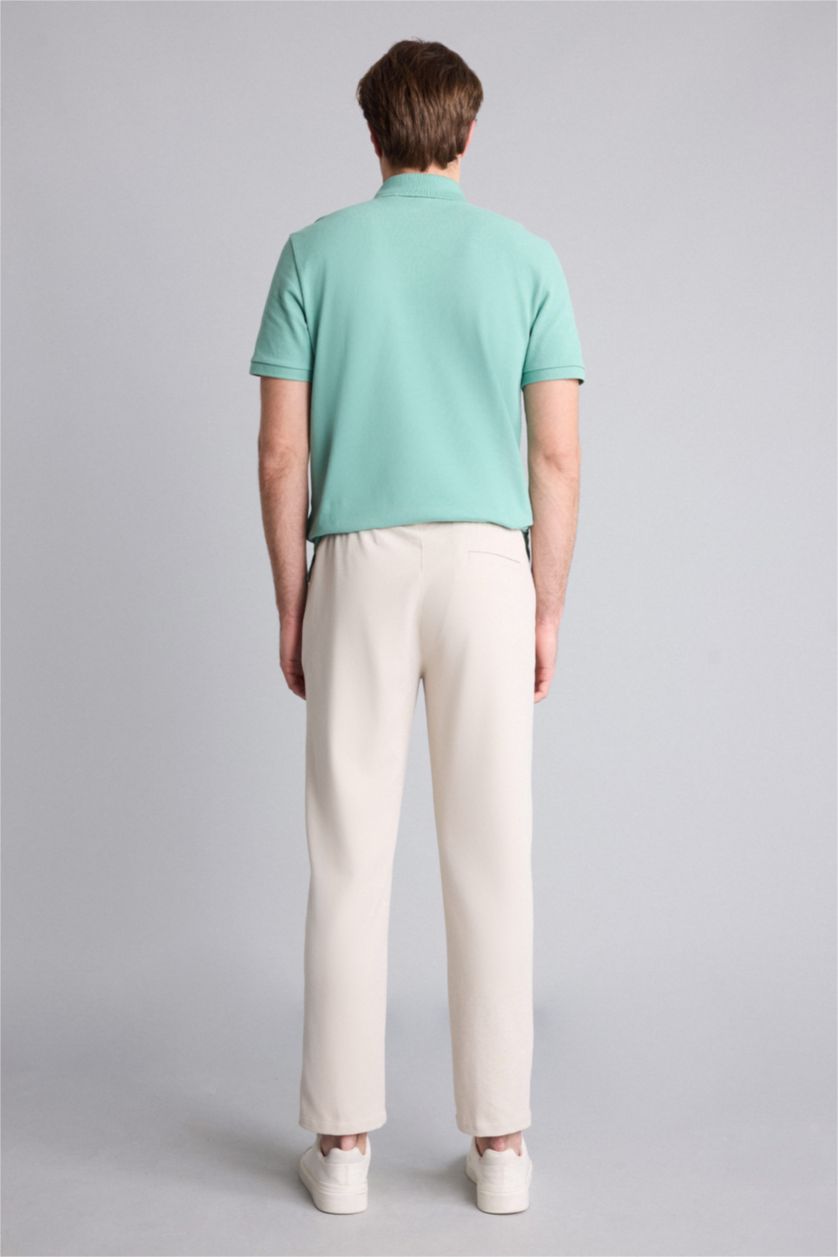 Мужчины Бежевый Брюки Regular Fit