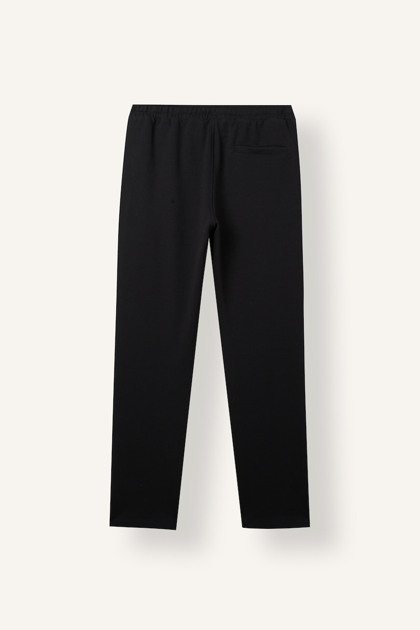 MESHKUJ Black Cotton Regular Fit Elastic Waist Basic Short Trousers