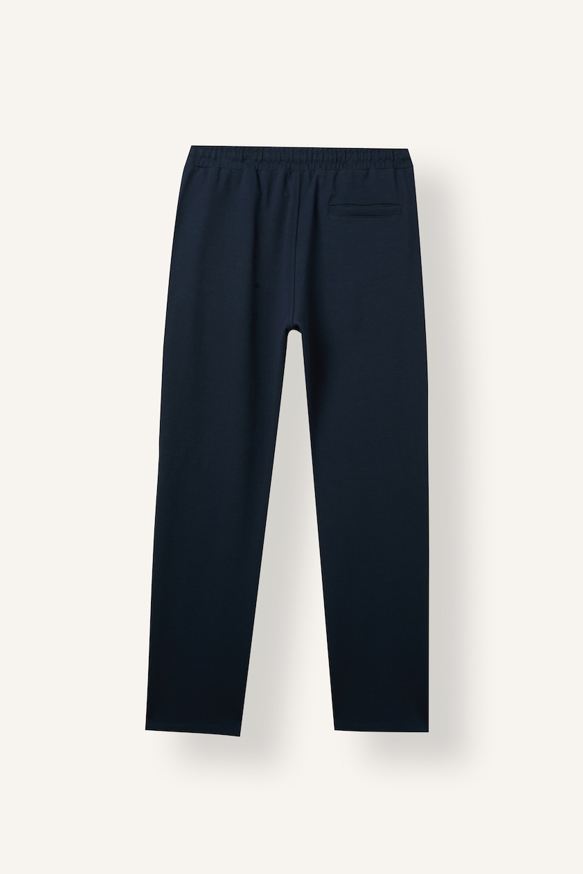 MESHKUJ NAVY Cotton Regular Fit Elastic Waist Basic Short Trousers