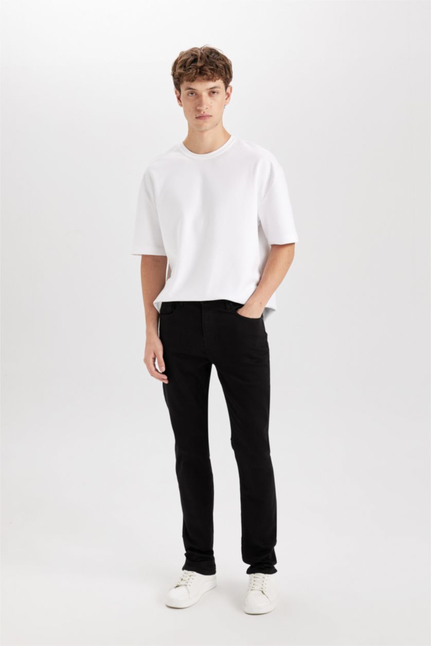 HOMME Noir Jean Denim Sergio - Coupe régulière