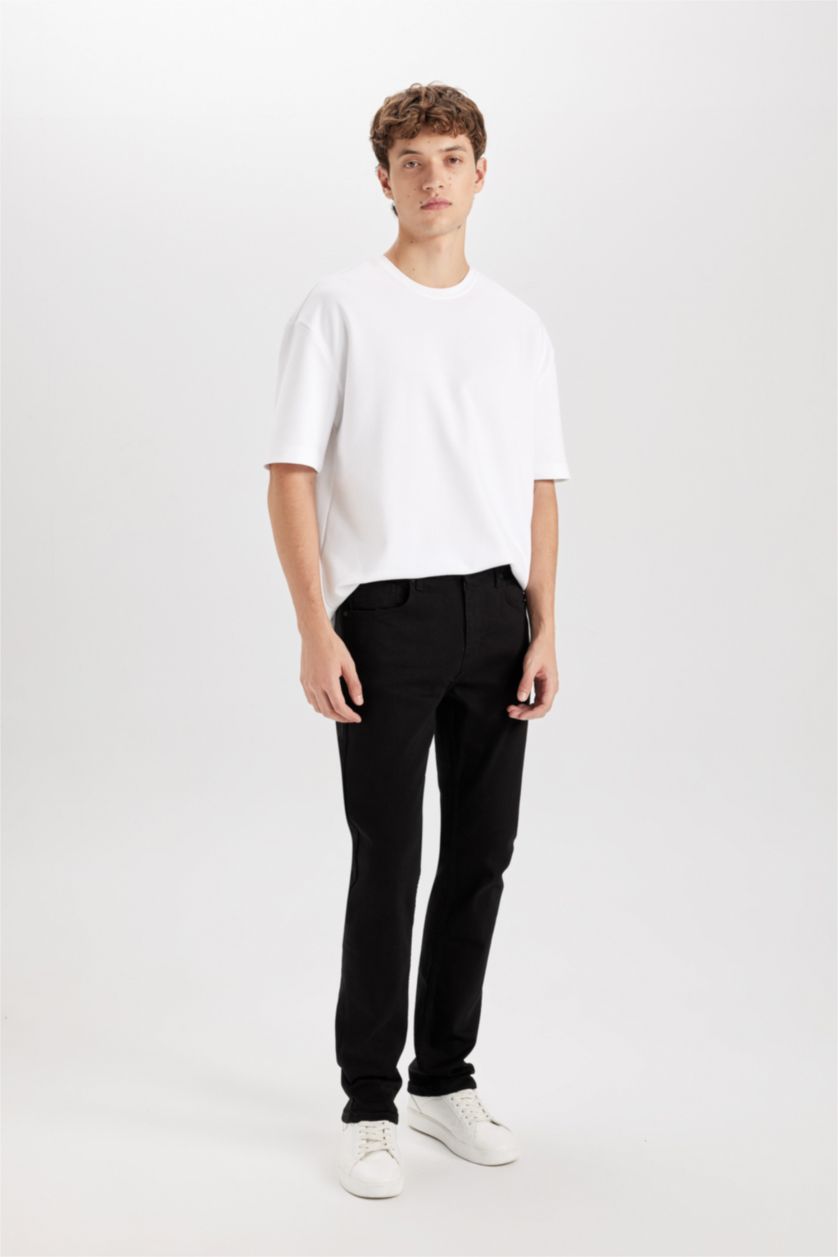 HOMME Noir Jean Denim Sergio - Coupe régulière