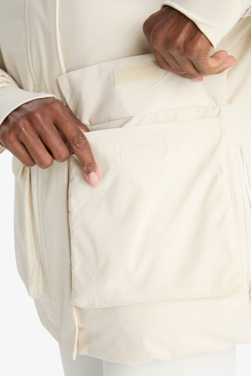 Woman Stone DeFactoFit Waterproof Fit Hooded Zippered Winter Jacket