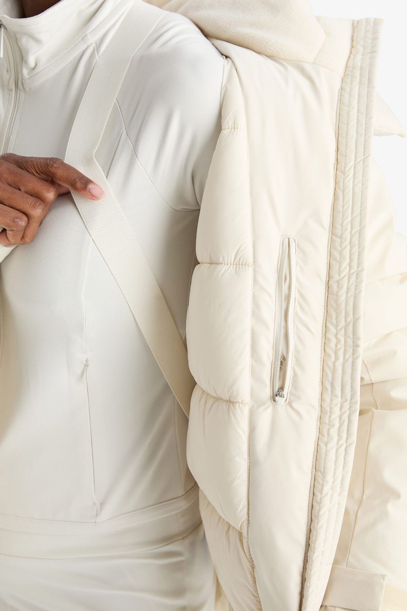 Woman Stone DeFactoFit Waterproof Fit Hooded Zippered Winter Jacket