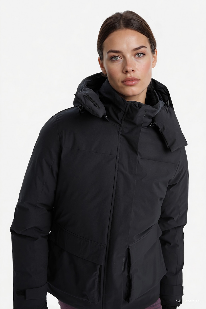 Women Black Puffer Jacket