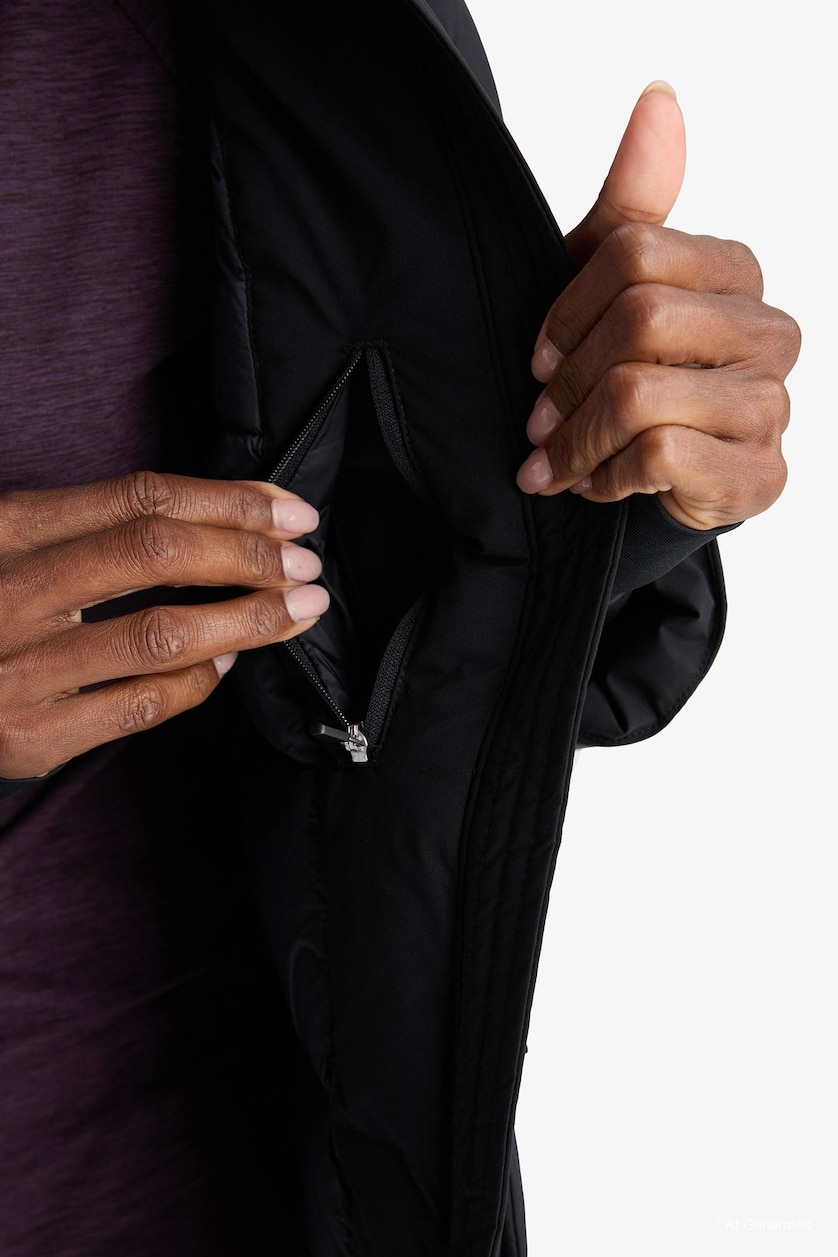 Women Black Puffer Jacket