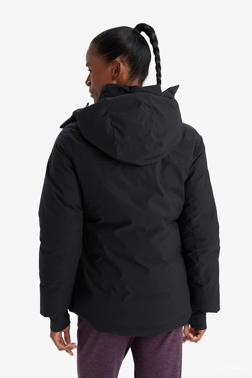Women Black Puffer Jacket