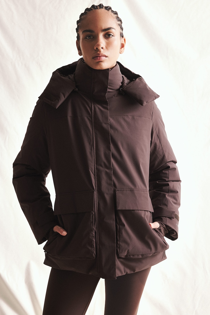 نساء بني Puffer Jacket