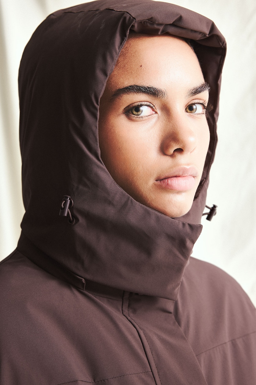 نساء بني Puffer Jacket
