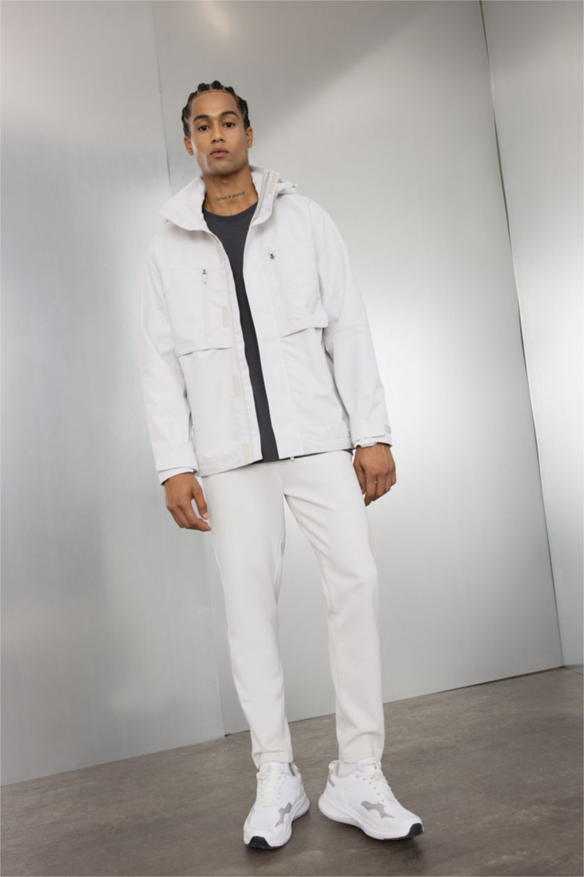 Man Stone DefactoFit Boy Gray Waterproof Regular Fit Hooded Jacket