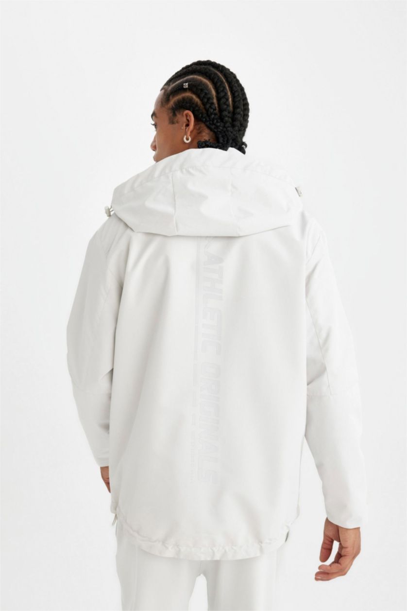 Man Stone DefactoFit Boy Gray Waterproof Regular Fit Hooded Jacket