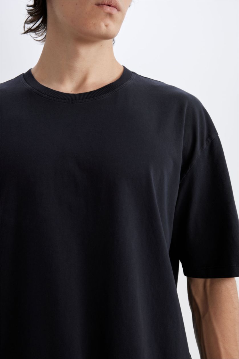 HOMME Anthracite Foncé Coupe Oversize T-shirt à manches courtes