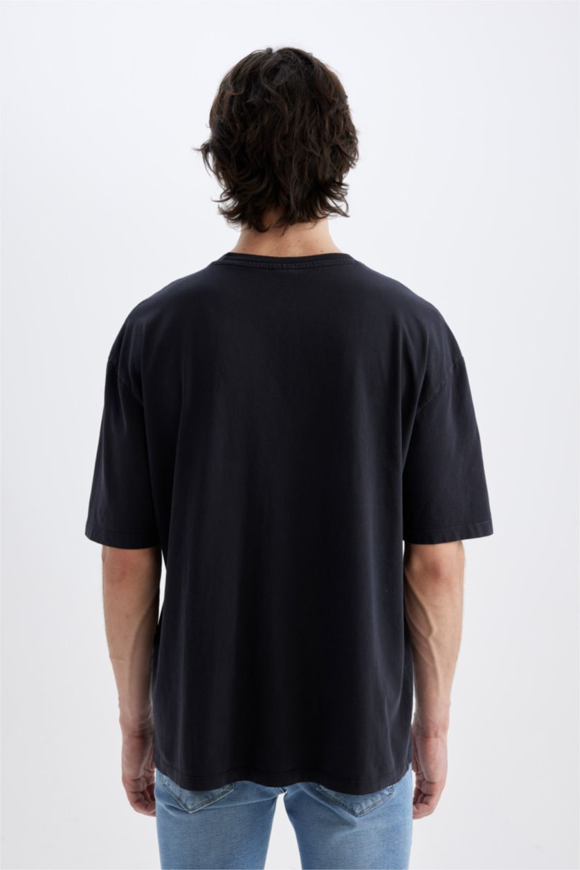 HOMME Anthracite Foncé Coupe Oversize T-shirt à manches courtes
