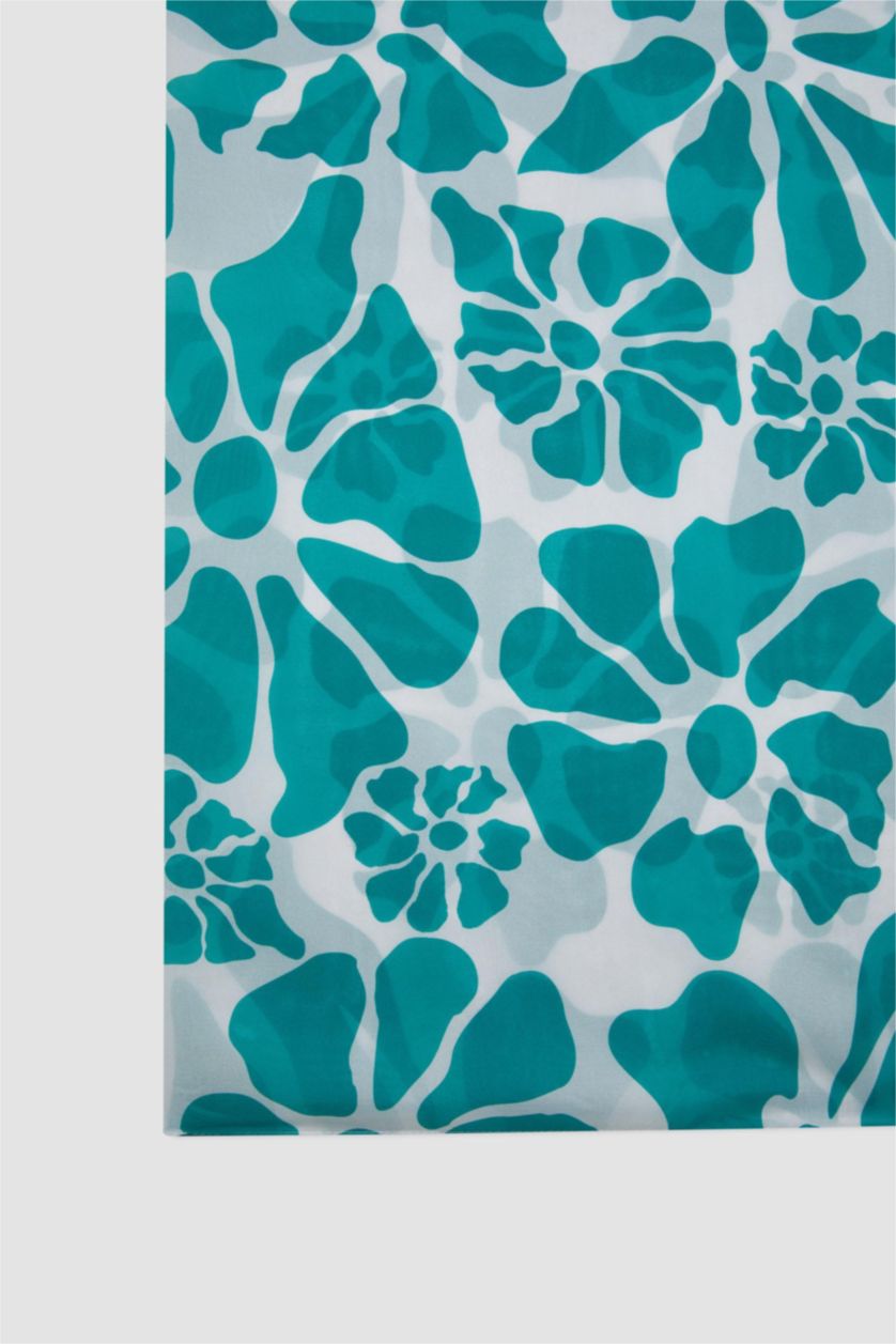 WOMAN Green Woman Floral Patterned Long Beach Skirt