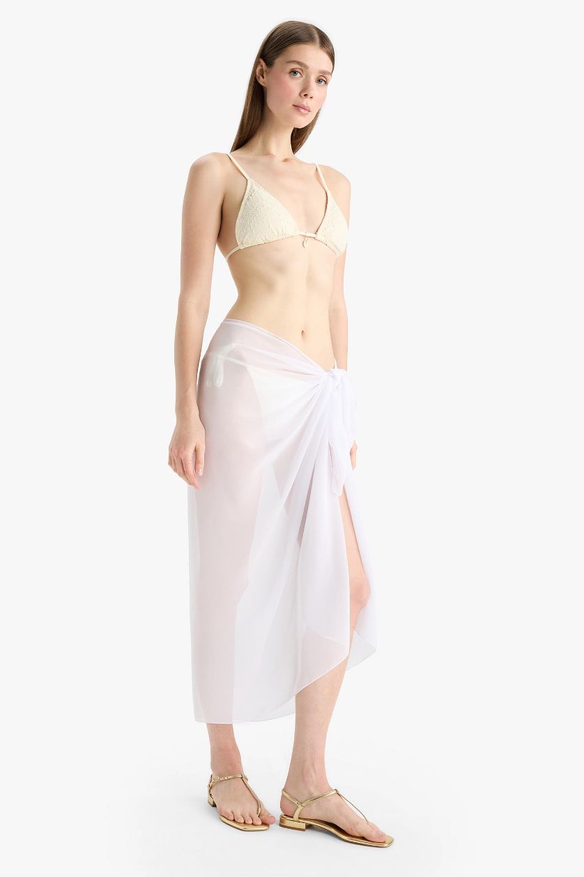 نساء أبيض كيمونو شيفون