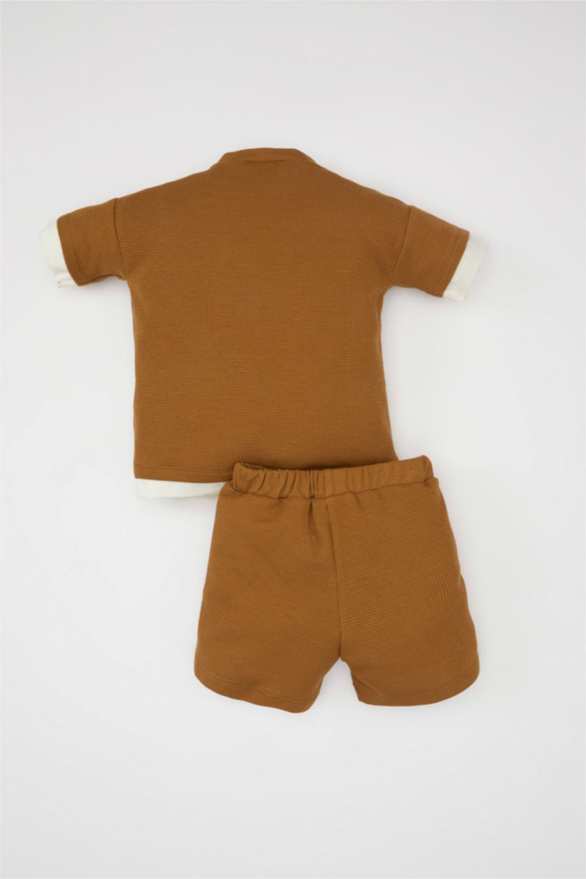 BÉBÉ GARÇON Marron Ensemble de 2 pièces T-shirt manches courtes et short pour bébé garçon