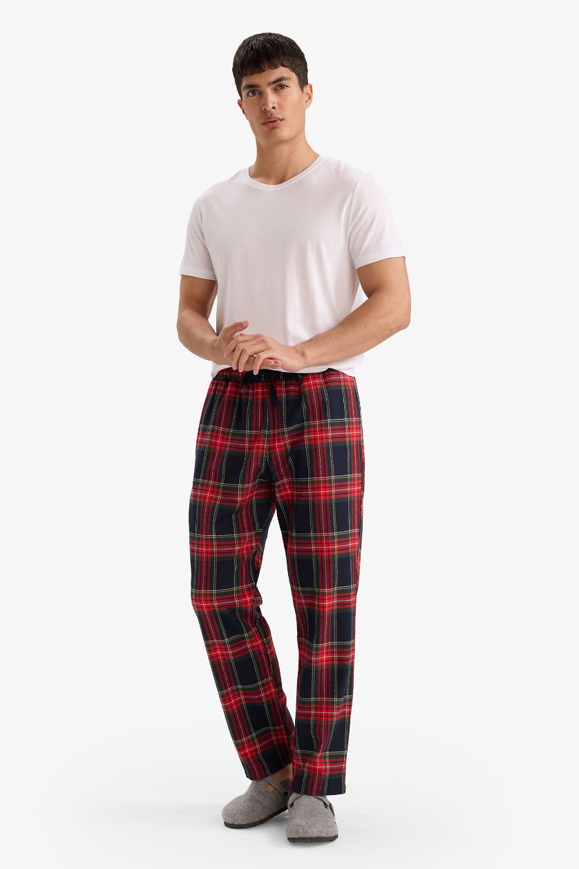 MAN NAVY Regular Fit With Pockets Flanel Bottom