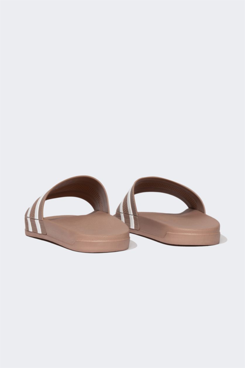 MAN Beige Man High Sole Slip On Slippers