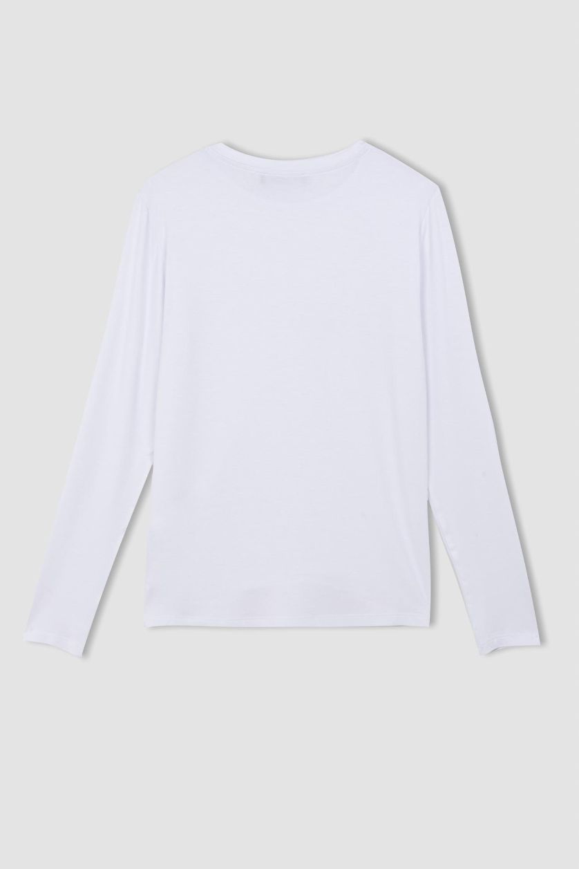 نساء أبيض بلوزة ردن طويل بياخة عالية