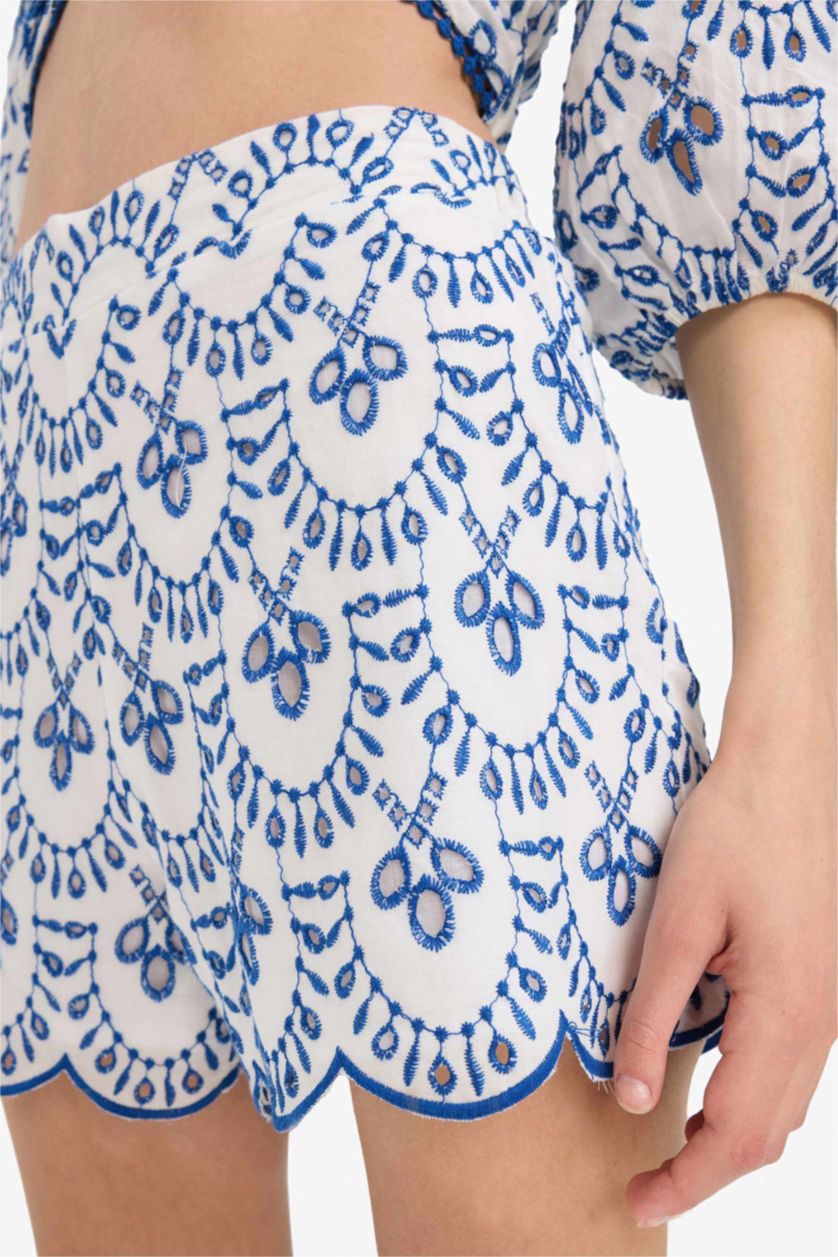 نساء أزرق فاقع لبس بحر مطرز قصة عادية من Fall in Love