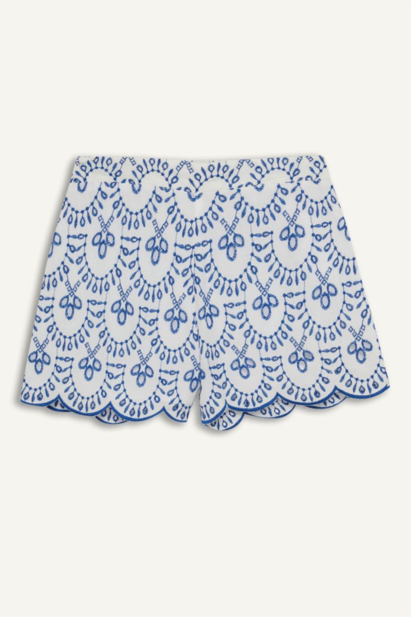 نساء أزرق فاقع لبس بحر مطرز قصة عادية من Fall in Love