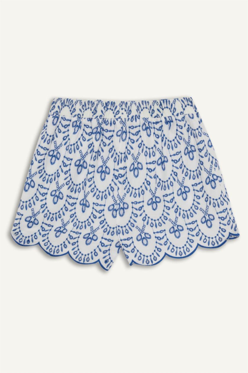 نساء أزرق فاقع لبس بحر مطرز قصة عادية من Fall in Love