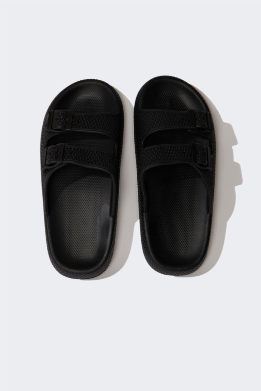 Kadın Siyah Kadın Düz Taban Eva Terlik