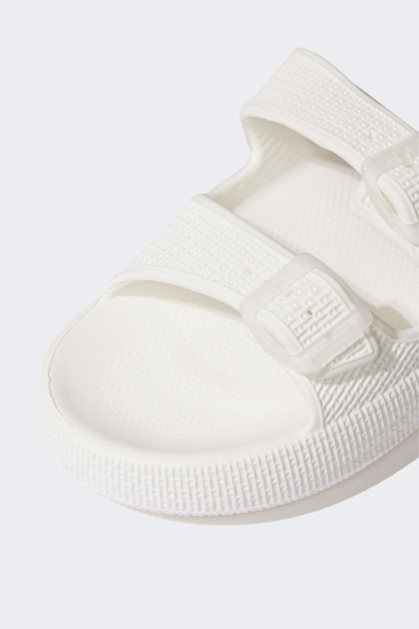 Kadın Beyaz Kadın Düz Taban Eva Terlik