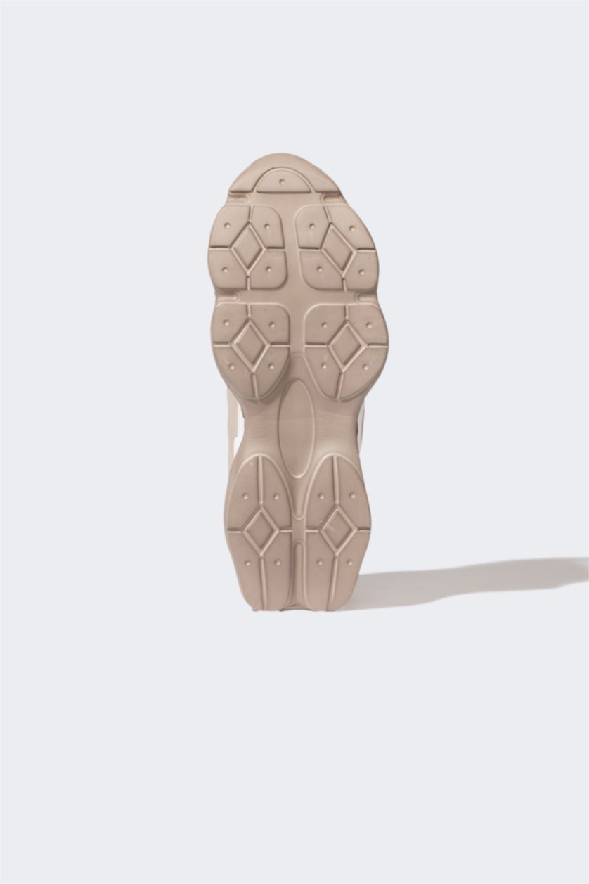 رجال بيج غامق حذاء رياضي رجالي برباط بكعب سميك