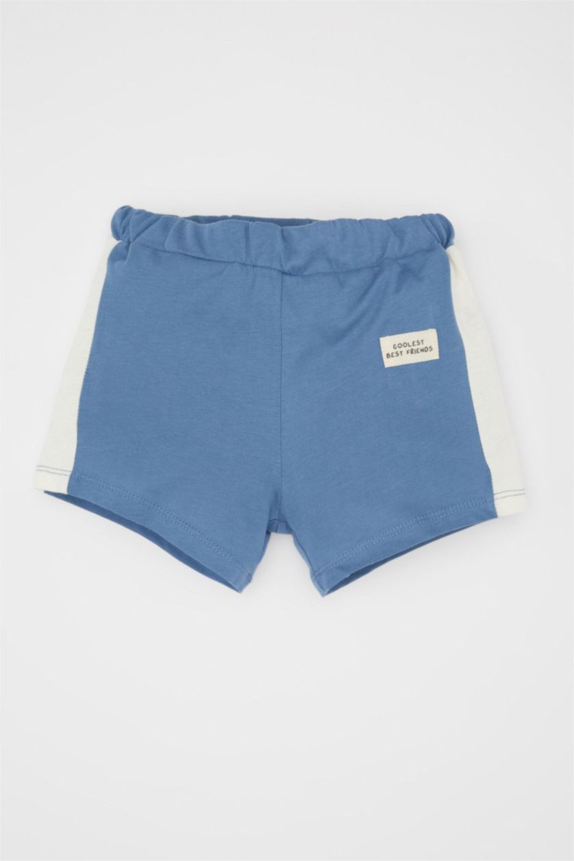 BABY BOY Blue Baby Boy Regular Fit Color Block Shorts