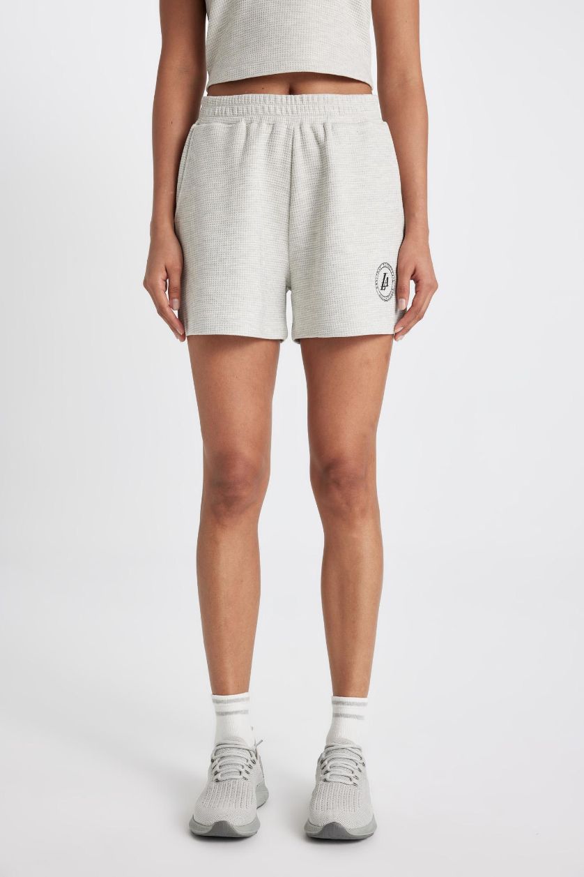 حريمي ميلانج رمادي شورت قصير من لوس أنجلوس ليكرز