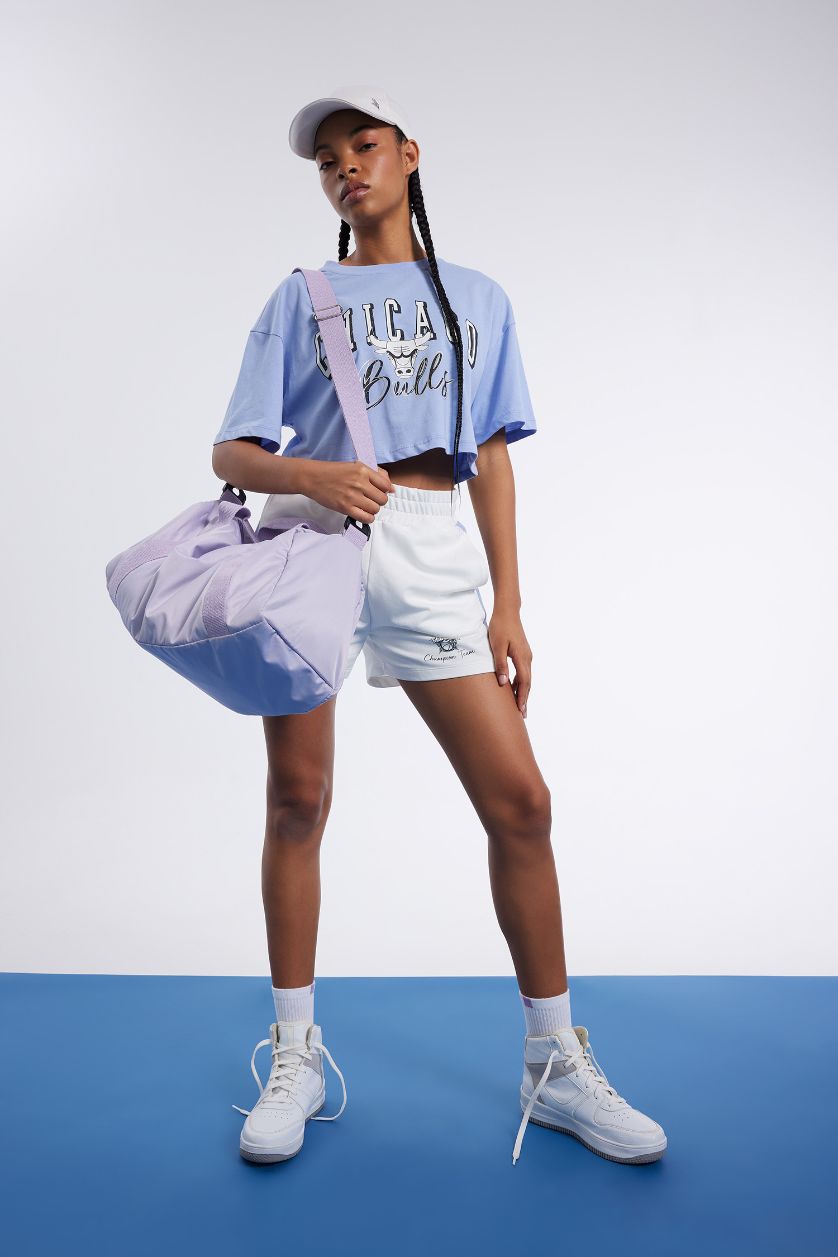 WOMAN Light Blue DeFactoFit NBA Chicago Bulls Crew Neck T-Shirt