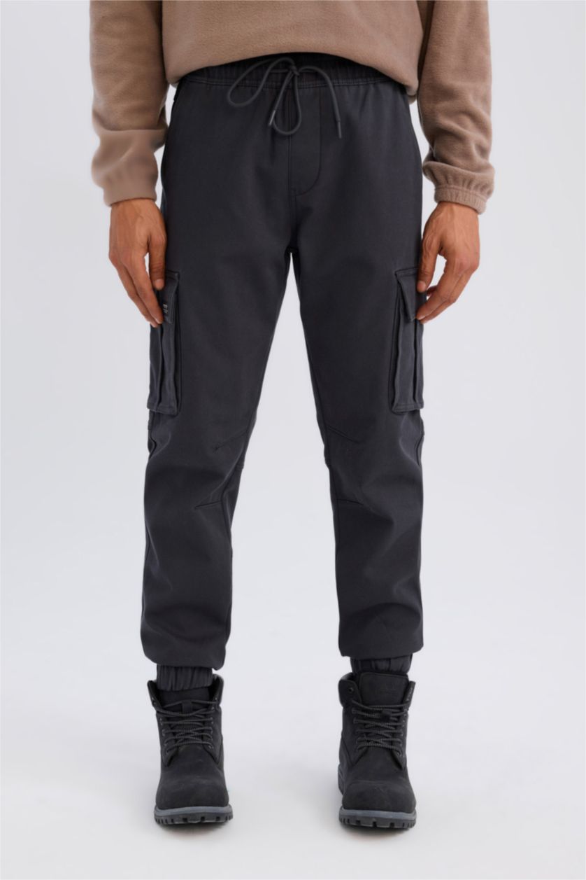 Мужчины Антрацит Джоггеры с карманами стандартного кроя