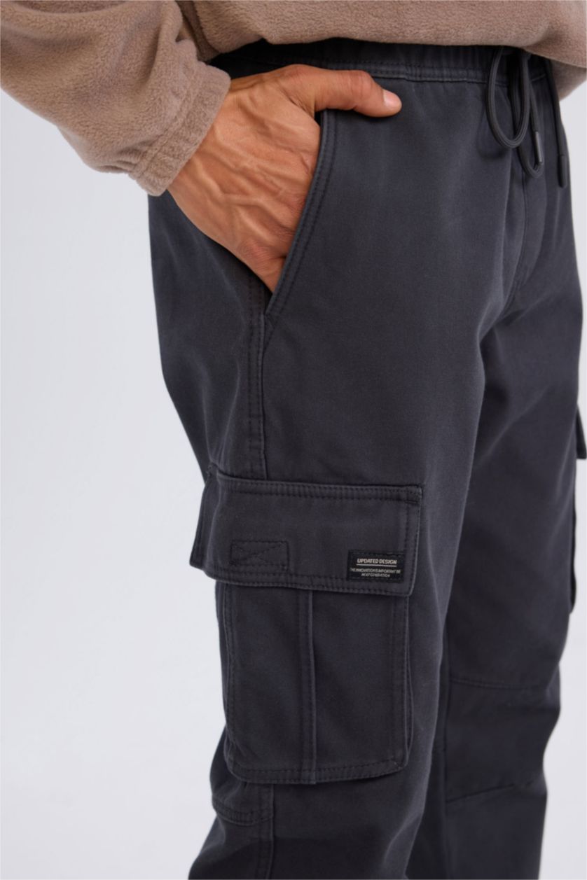 Мужчины Антрацит Джоггеры с карманами стандартного кроя