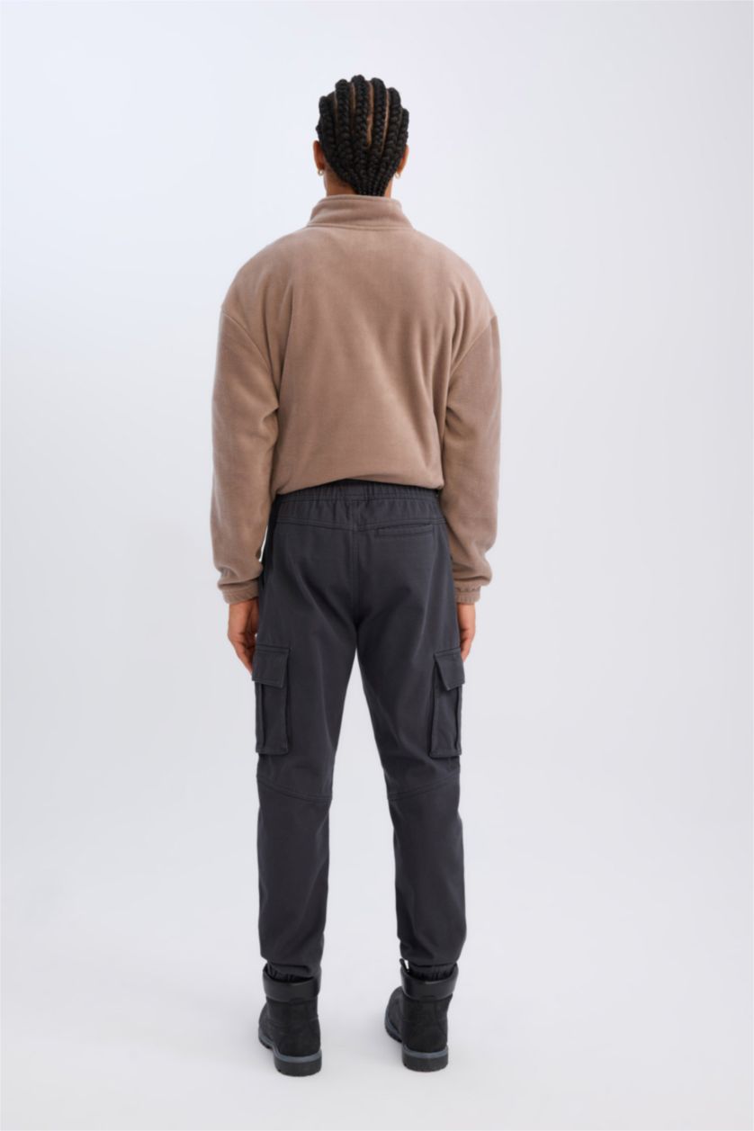 Мужчины Антрацит Джоггеры с карманами стандартного кроя