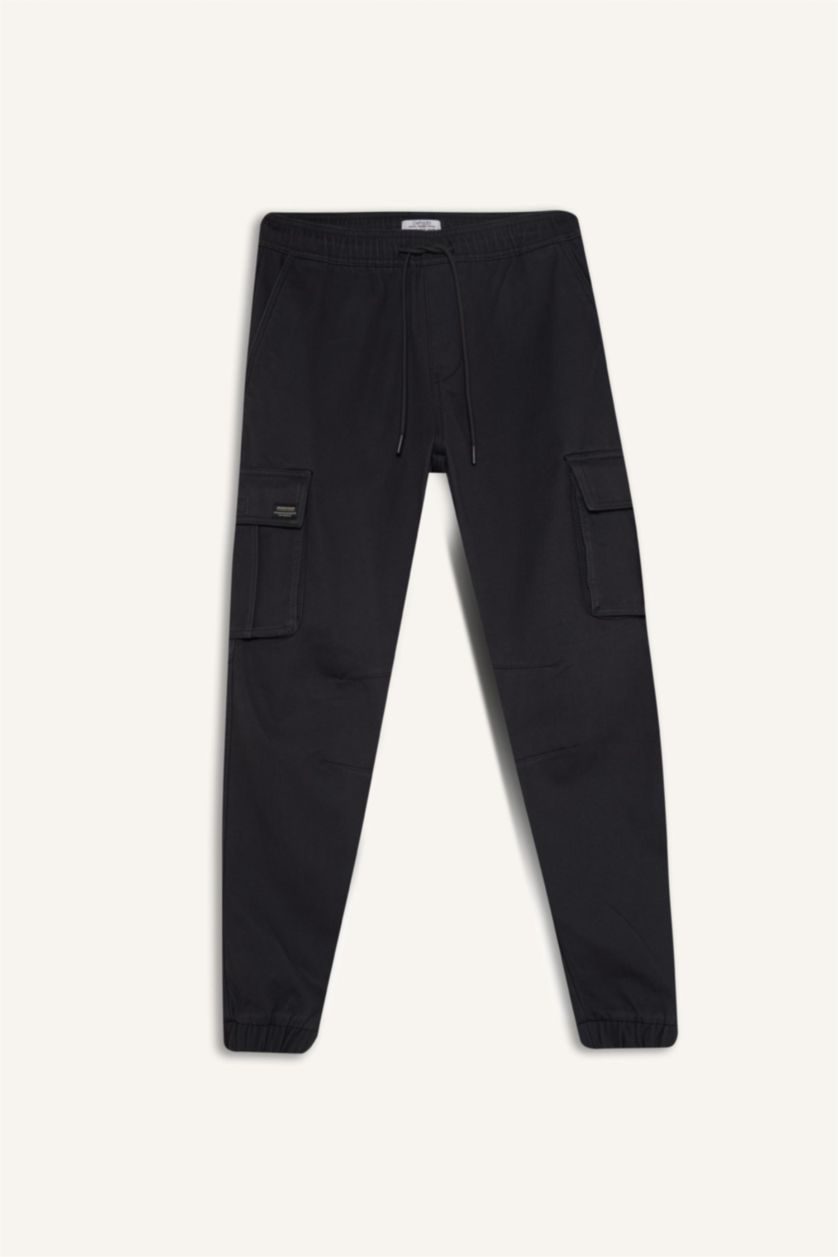 Мужчины Антрацит Джоггеры с карманами стандартного кроя