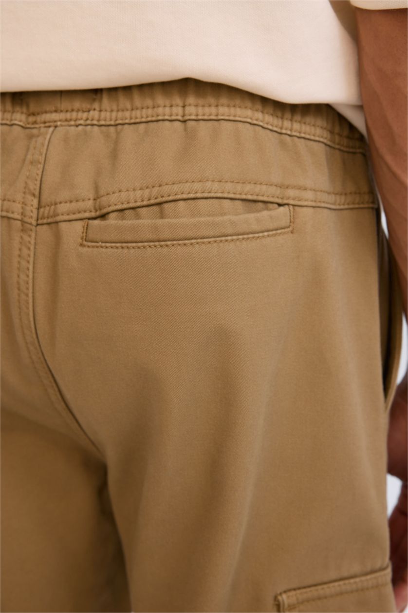 MAN Camel Regular Fit Jogger Cargo Pants