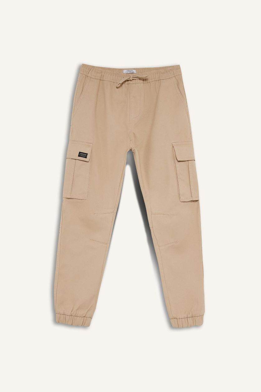 HOMME Beige Pantalon jogger cargo