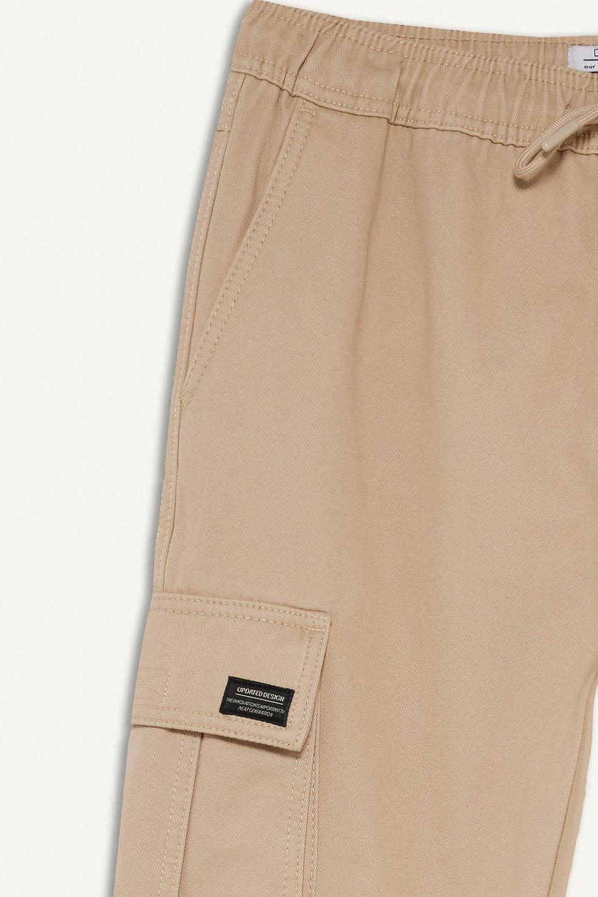 HOMME Beige Pantalon jogger cargo