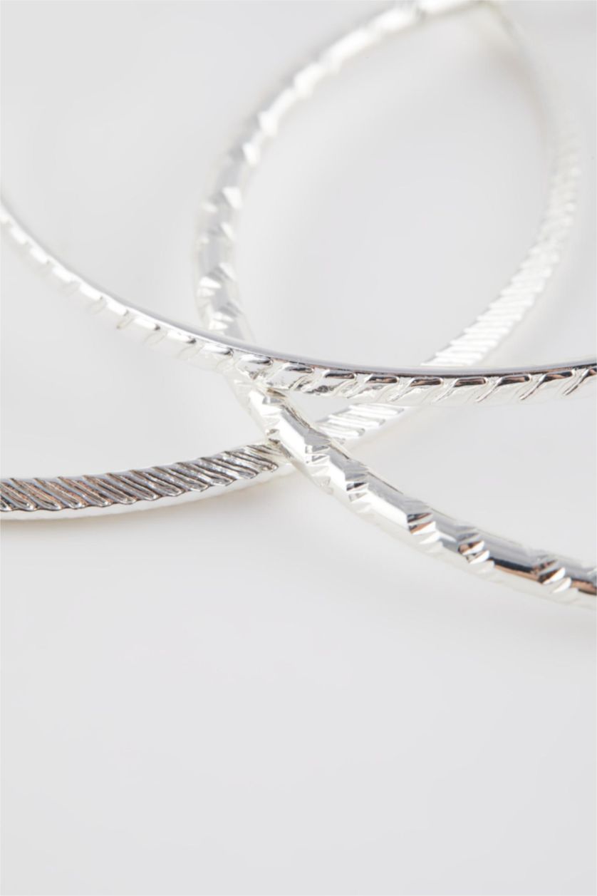 WOMAN SILVER Woman 3 Piece Silver Bracelet