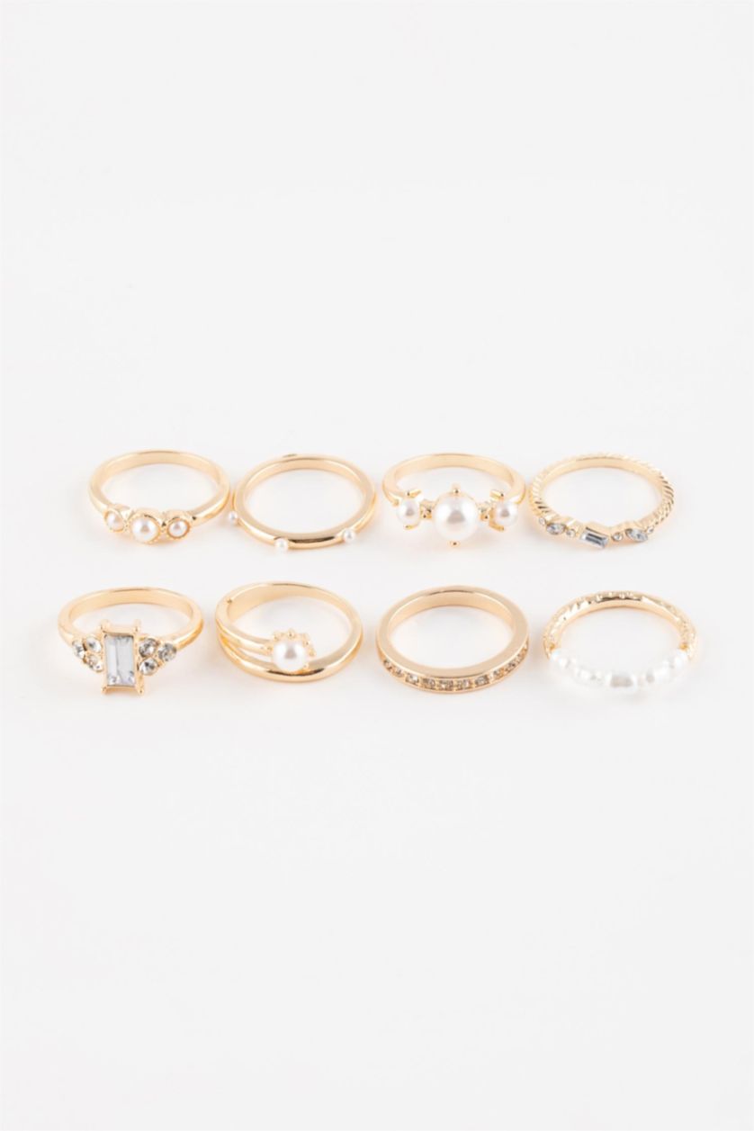 WOMAN Altın Woman 7 Piece Gold Ring