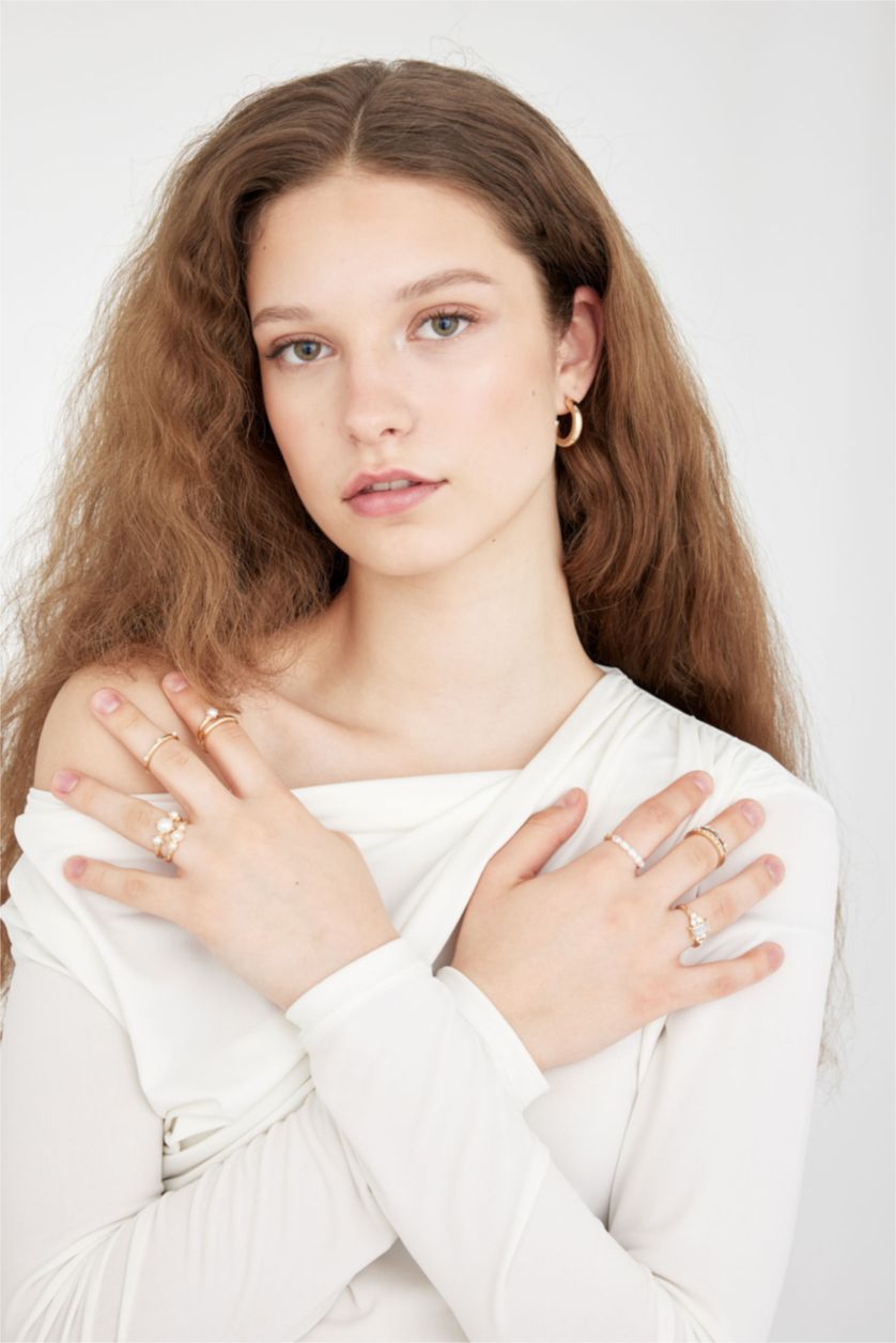 WOMAN Altın Woman 7 Piece Gold Ring