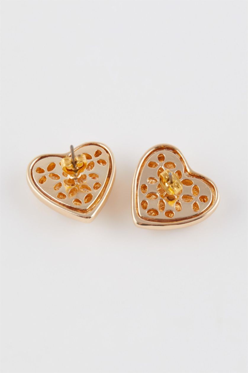 حريمي GOLD حلق حريمي ذهبي على شكل قلب