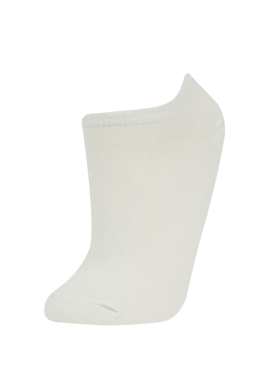 Женщины Однотонный Носки из хлопка для женщин, 5 пар