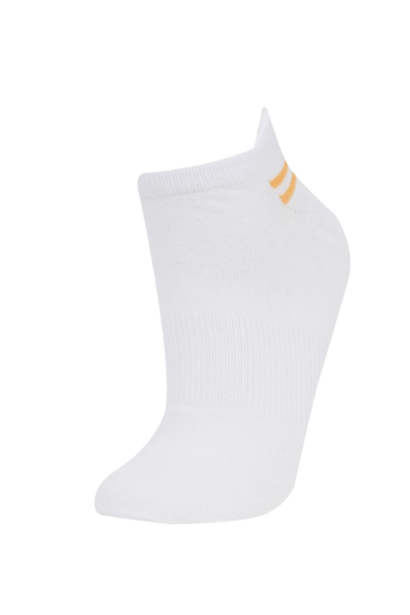 FEMME Blanc Lot de 3 paires de Chaussettes Courtes en Coton pour Femme