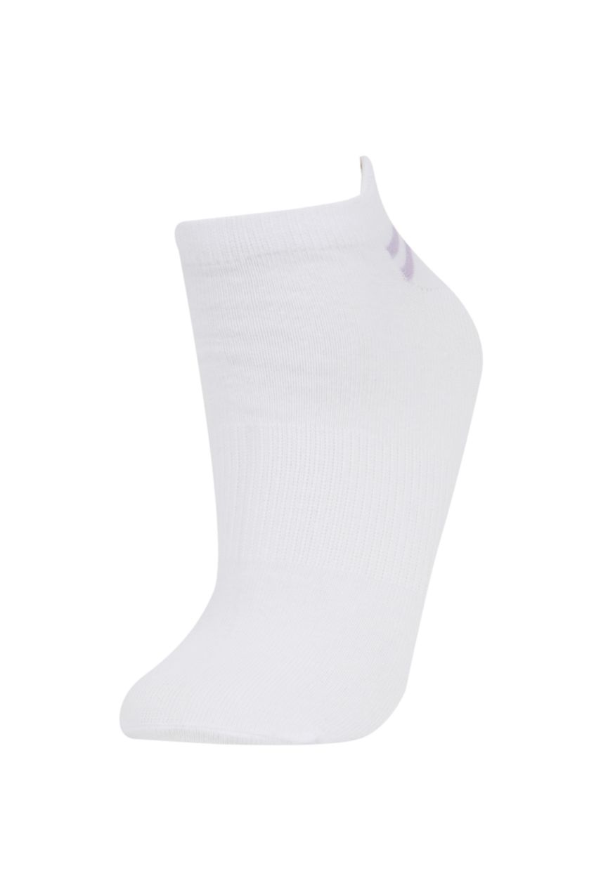 FEMME Blanc Lot de 3 paires de Chaussettes Courtes en Coton pour Femme