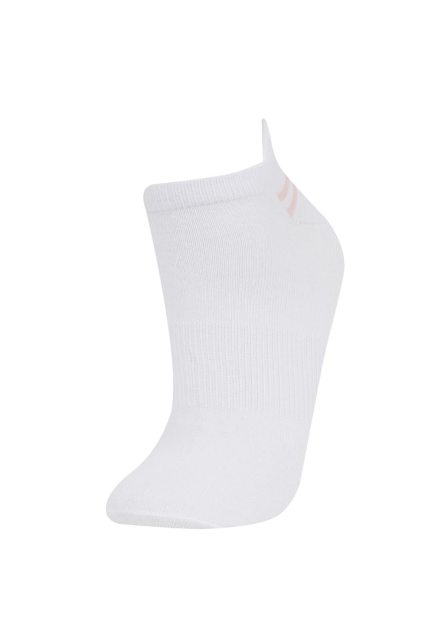 FEMME Blanc Lot de 3 paires de Chaussettes Courtes en Coton pour Femme