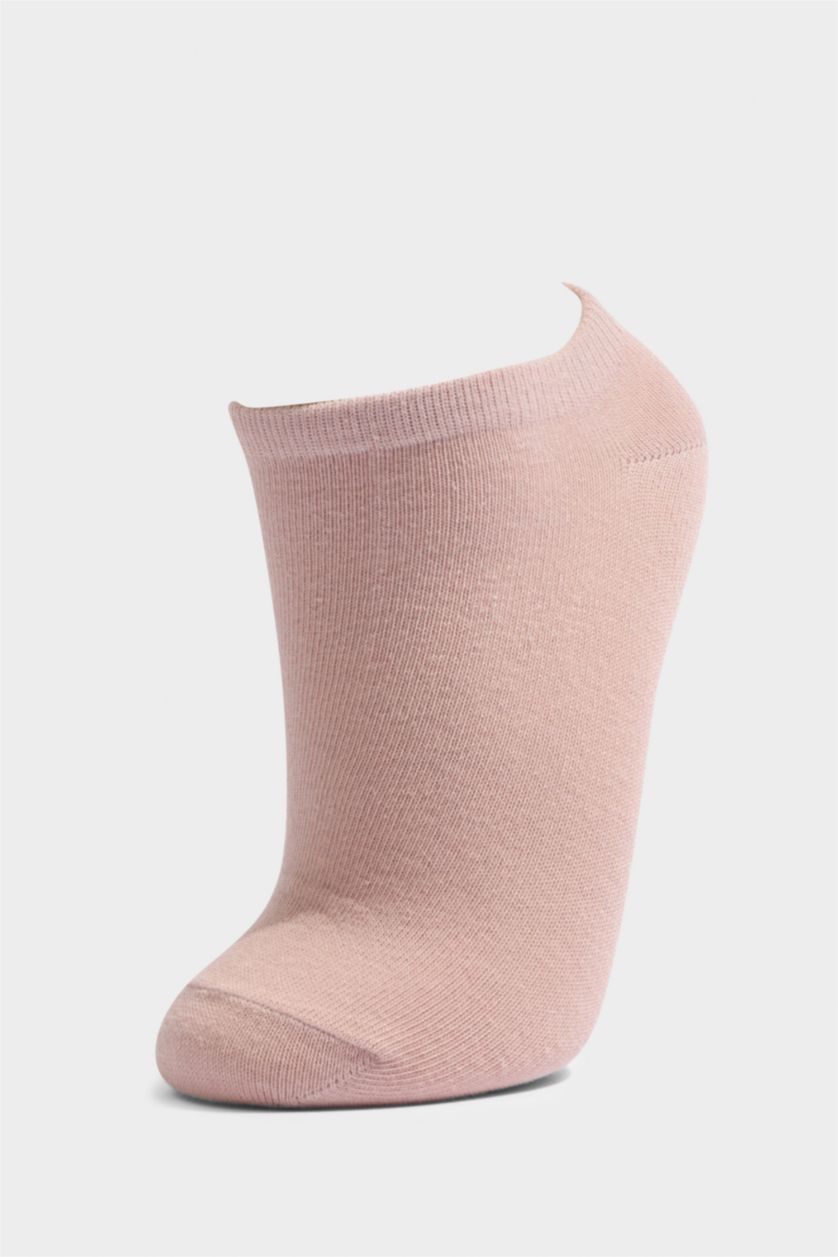 FEMME Rose Clair Lot de 5 Chaussettes invisibles en coton pour femme