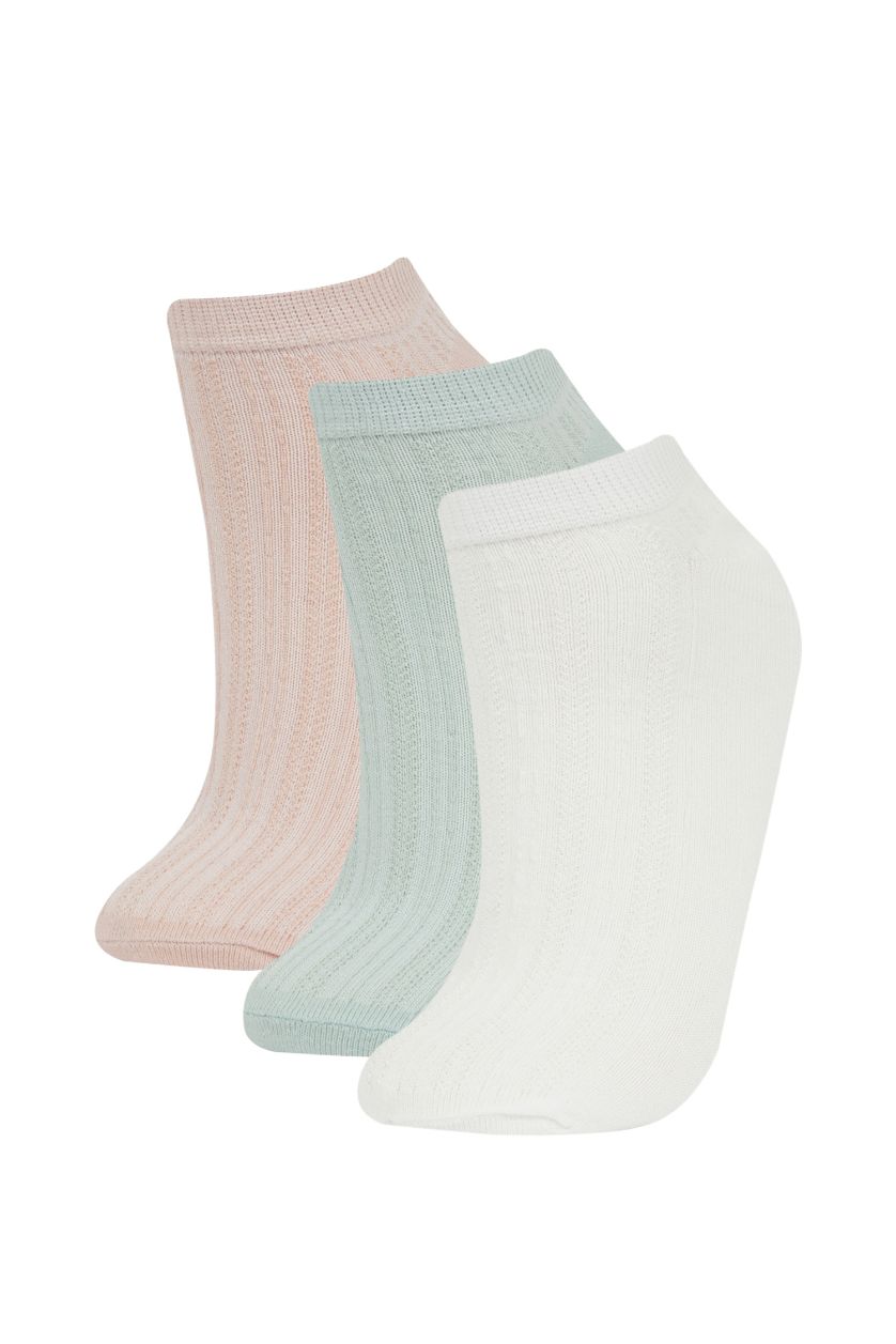 FEMME Karma Lot de 3 paires de Chaussettes invisibles en coton pour femme