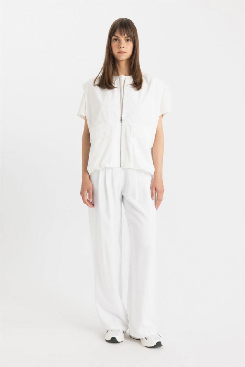 FEMME Blanc Wide Leg Trousers