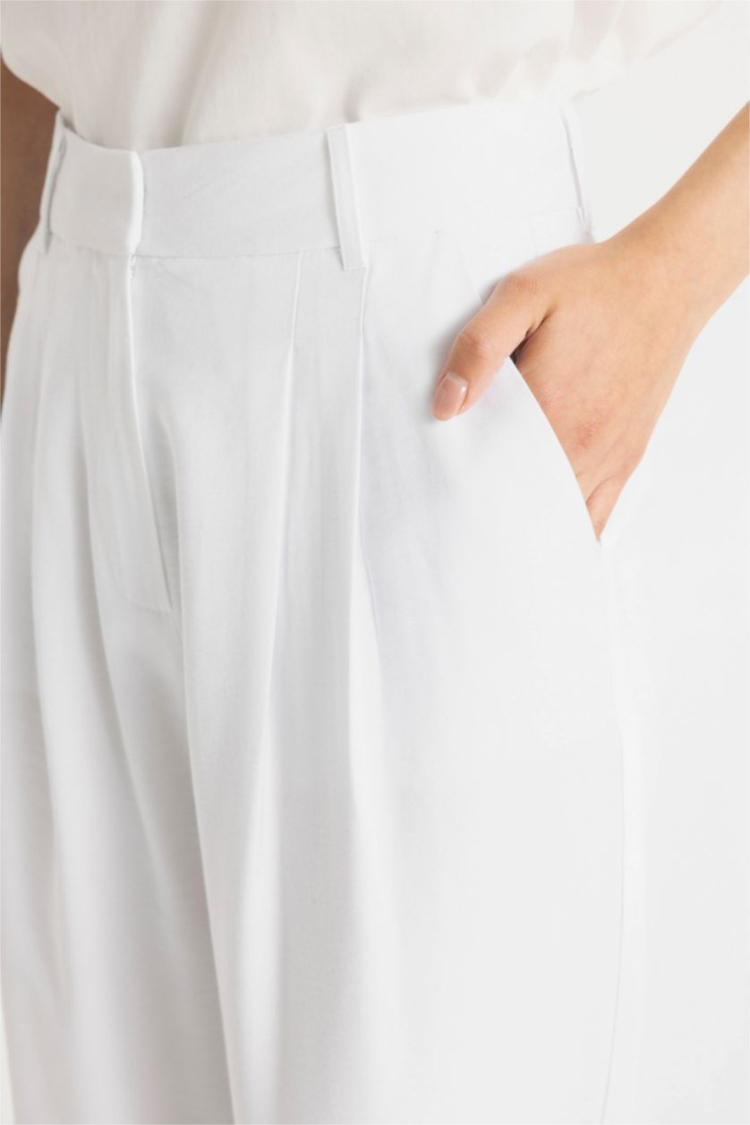 FEMME Blanc Wide Leg Trousers